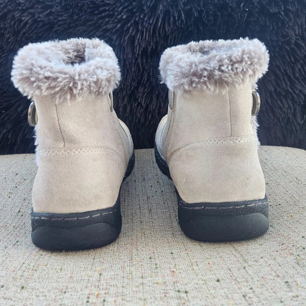 Khombu Women Boots High Top Faux Fur Leather and Man Made Upper Size 7M - Picture 6 of 11
